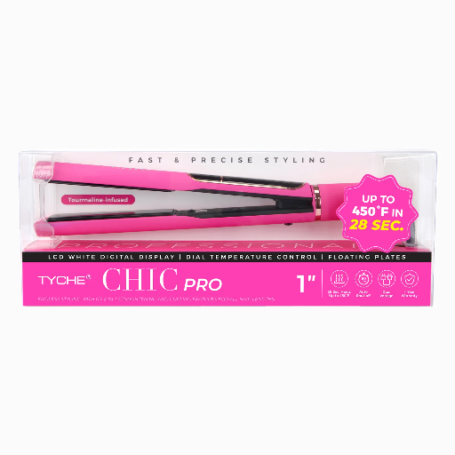 TYCHE CHIC PRO 1" FLAT IRON-PINK