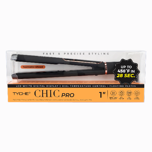 TYCHE CHIC PRO 1" FLAT IRON-BLACK