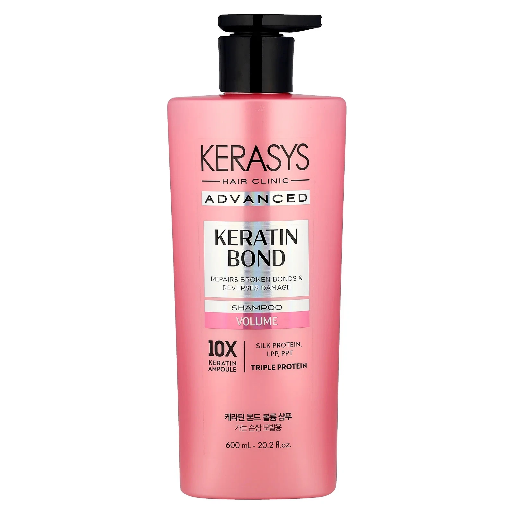 KERASYS ADVANCED KERATIN BOND - VOLUME SHAMPOO 600ML (PINK)