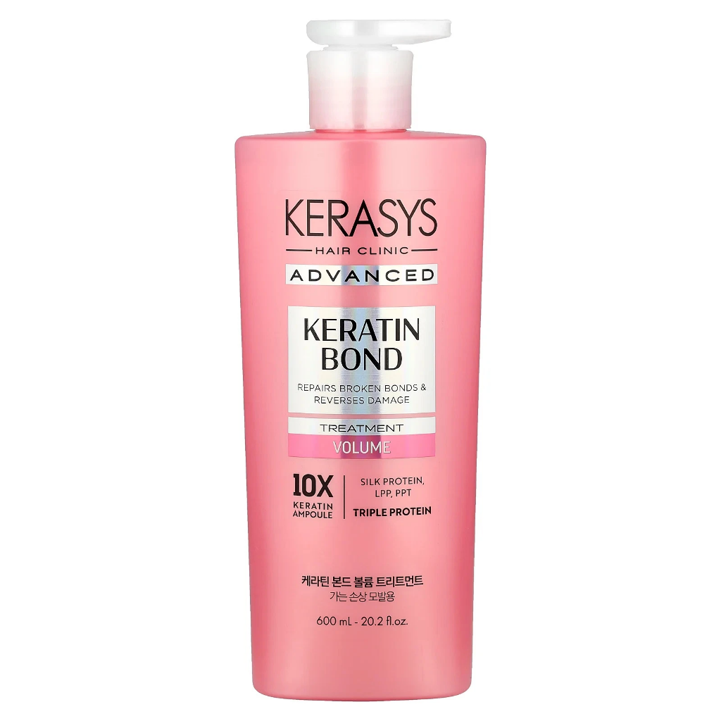 KERASYS ADVANCED KERATIN BOND - VOLUME TREATMENT 600ML (PINK)