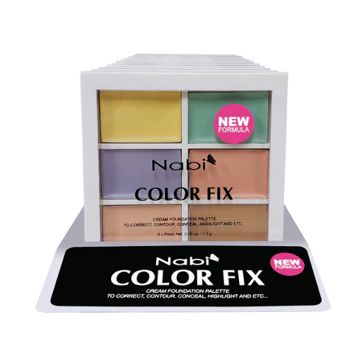 NABI COLOR FIX CREAM FOUNDATION PALETTE 8 COLOR