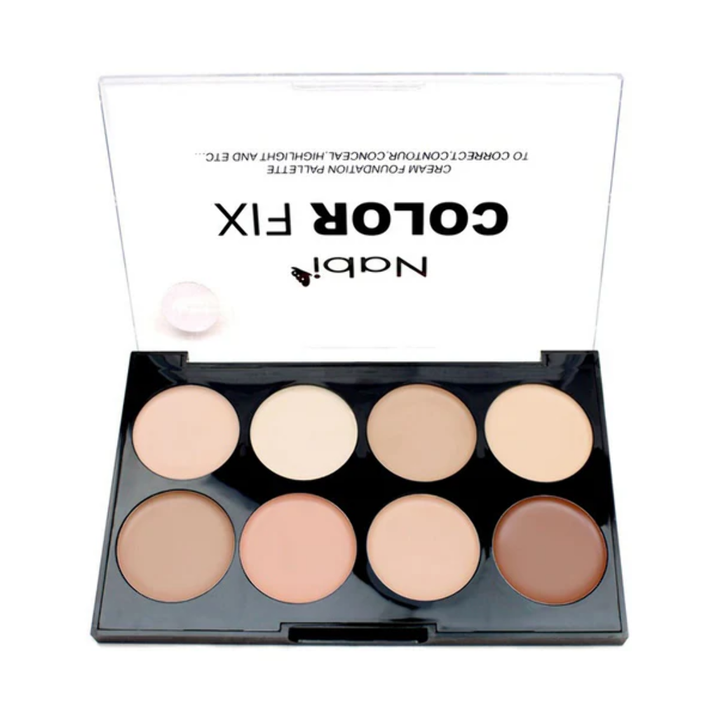 NABI COLOR FIX CREAM FOUNDATION PALETTE 8 COLOR