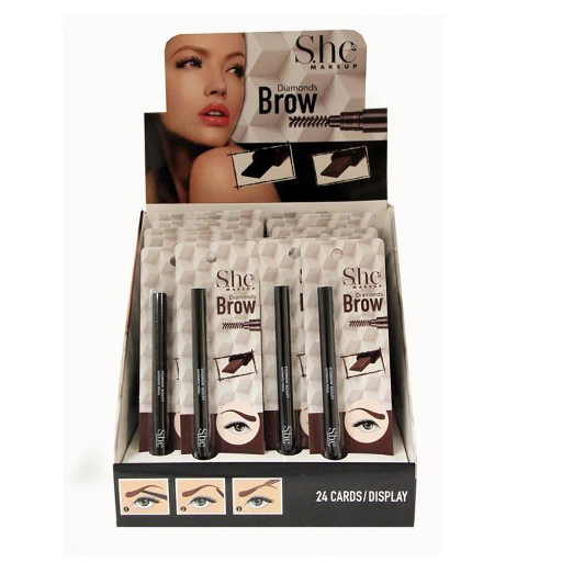 DIAMOND EYEBROW PENCIL-DARK BROWN