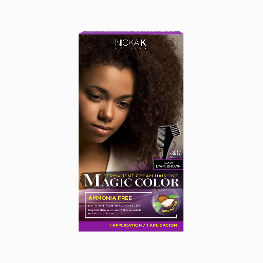 NK PERMANENT CREAM HAIR DYE MAGIC COLOR-DARK BROWN