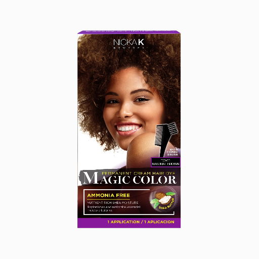 NK PERMANENT CREAM HAIR DYE MAGIC COLOR-NATURAL BROWN