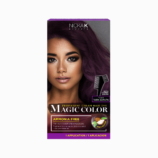 NK PERMANENT CREAM HAIR DYE MAGIC COLOR-DARK AUBURN