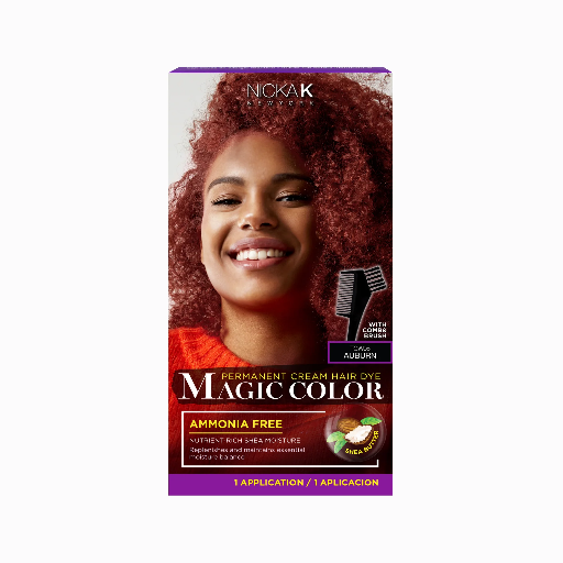 NK PERMANENT CREAM HAIR DYE MAGIC COLOR-AUBURN