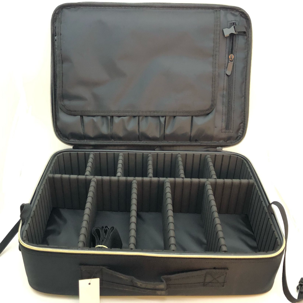 MAKEUP CASE - FLAT CASE-BLACK (10x14)