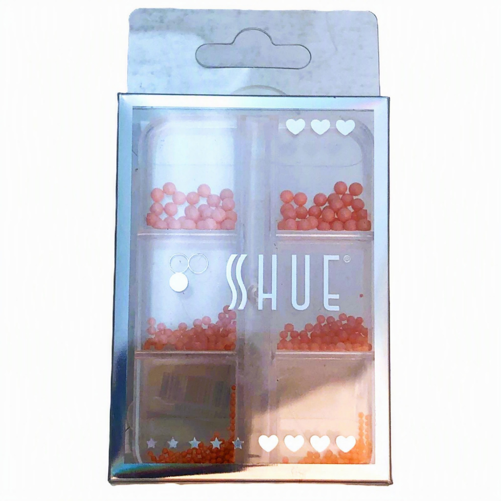 SHUE - 6GLIDS FOIL NAIL ART CAVIAR BEADS - PINK