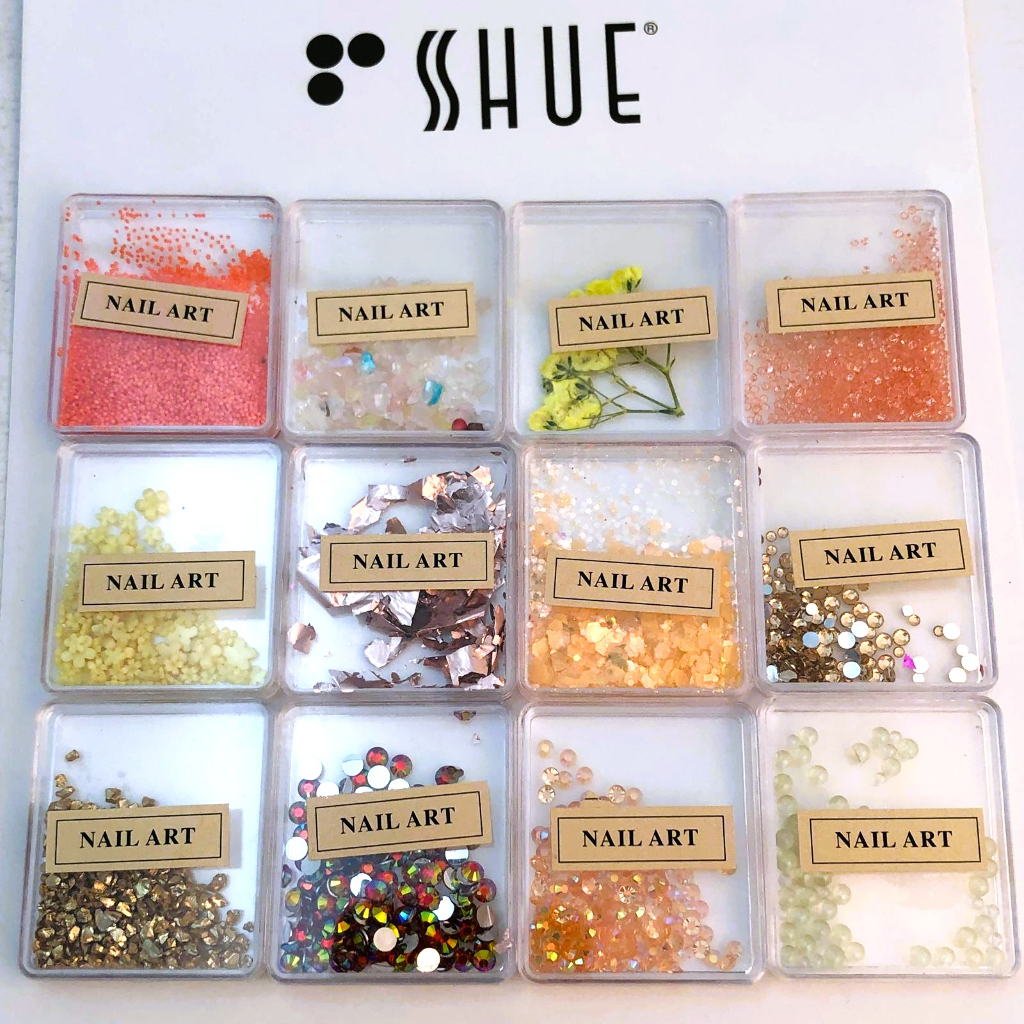SHUE - 12 MINI BOX NAIL CHARM DECORATIONS - FALL
