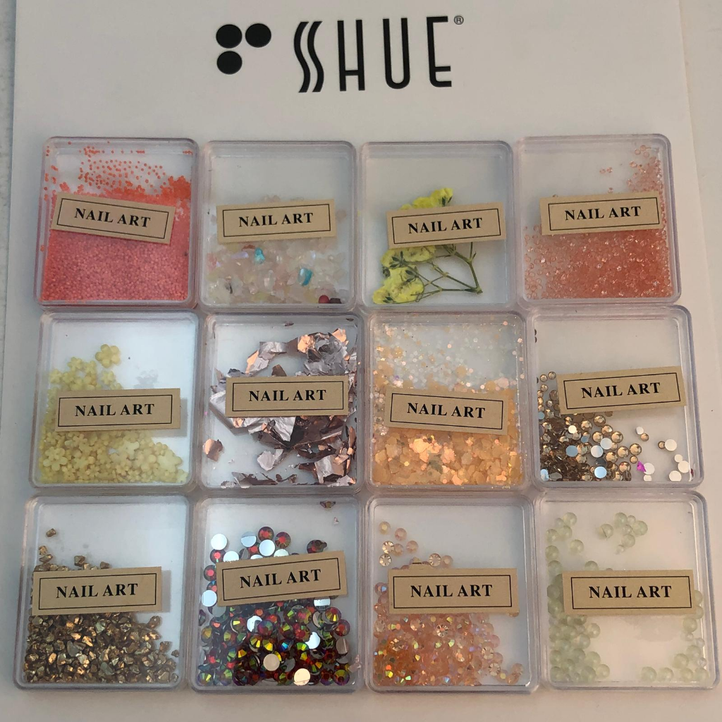 SHUE - 12 MINI BOX NAIL CHARM DECORATIONS - FALL