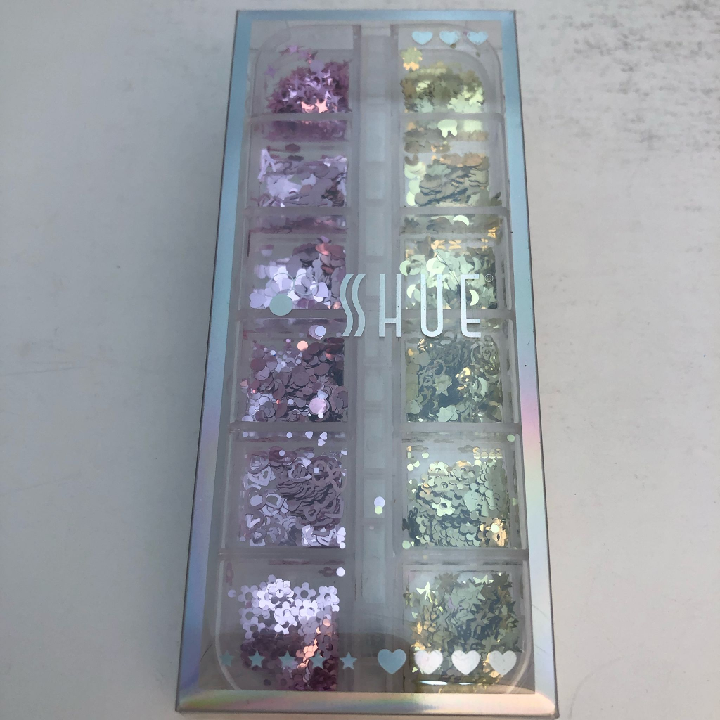 SHUE - 12 GLIDS SEQUINS MIX - GOLD/PINK