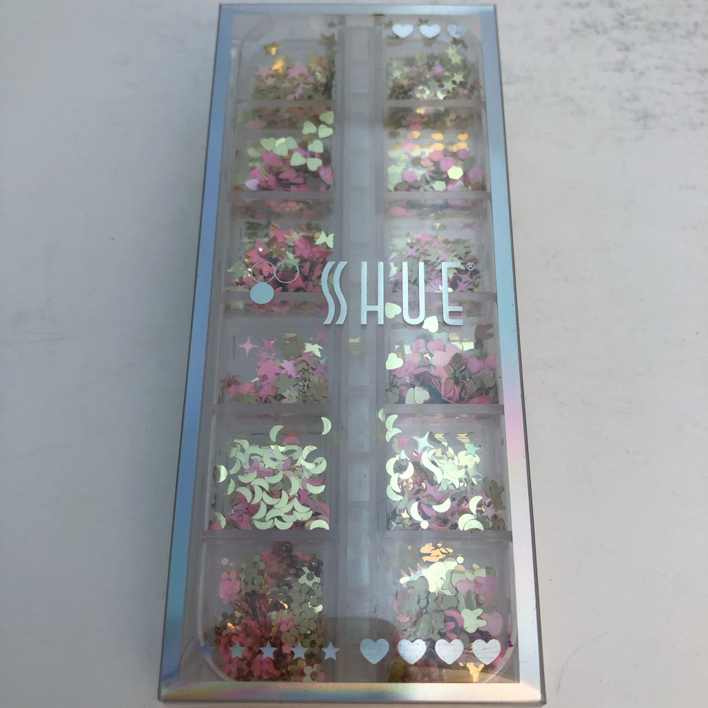 SHUE - 12 GLIDS SEQUINS MIX - GOLD/PINK