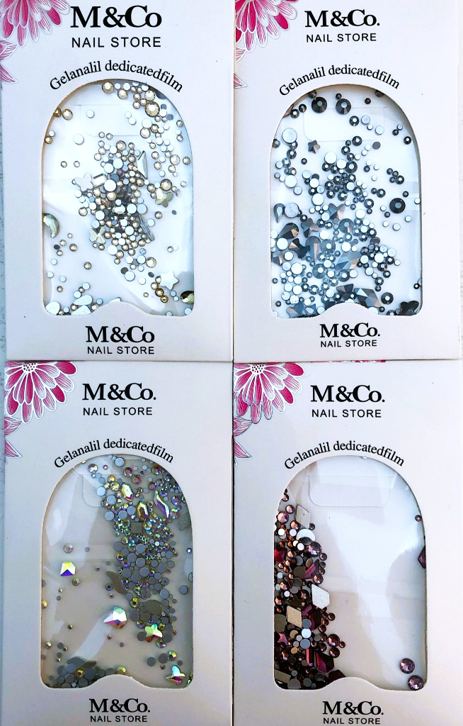 NAIL ART RHINESTONES-MIX COLOR