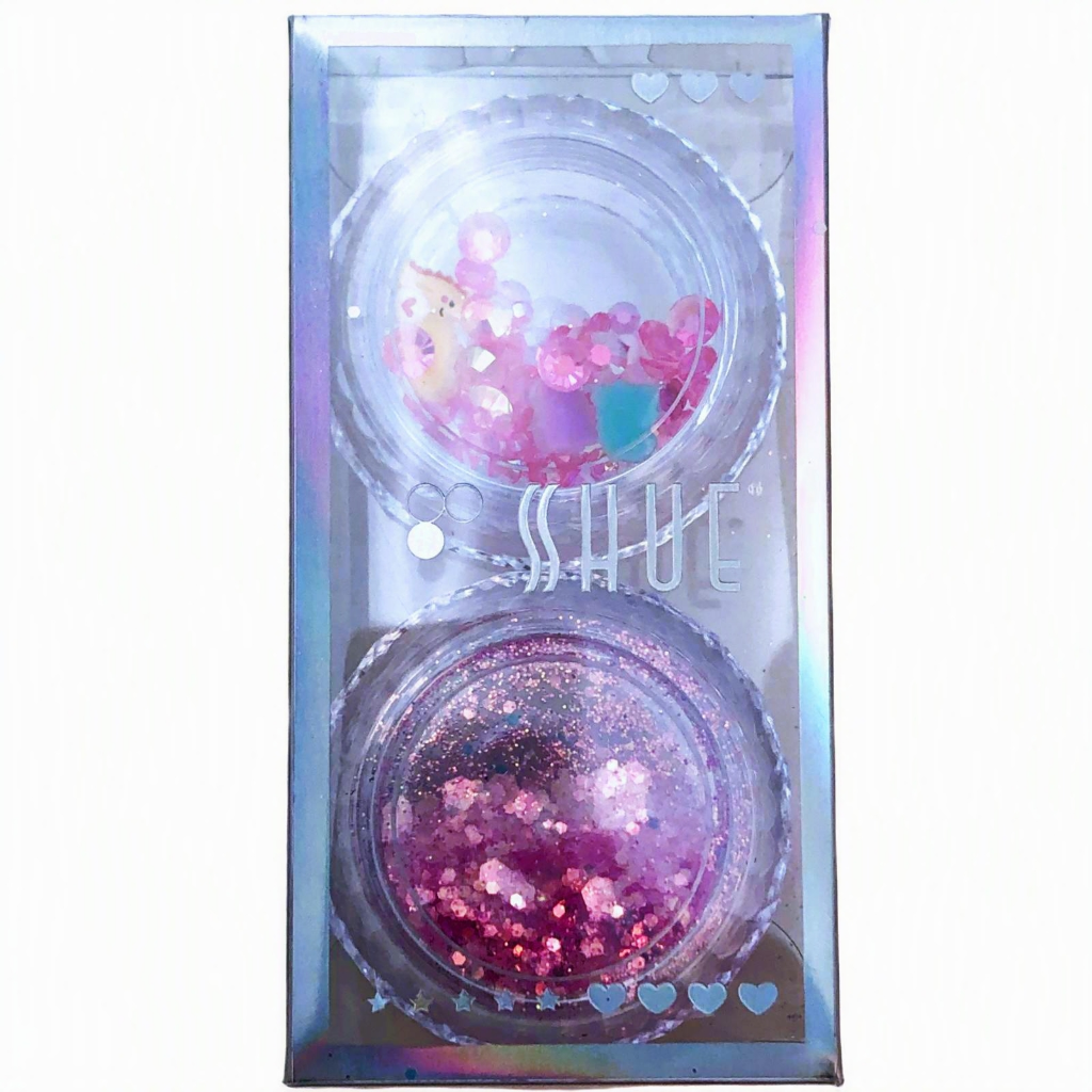 SHUE - 2CT NAIL DECO GLITTER SEQUINS - PINK