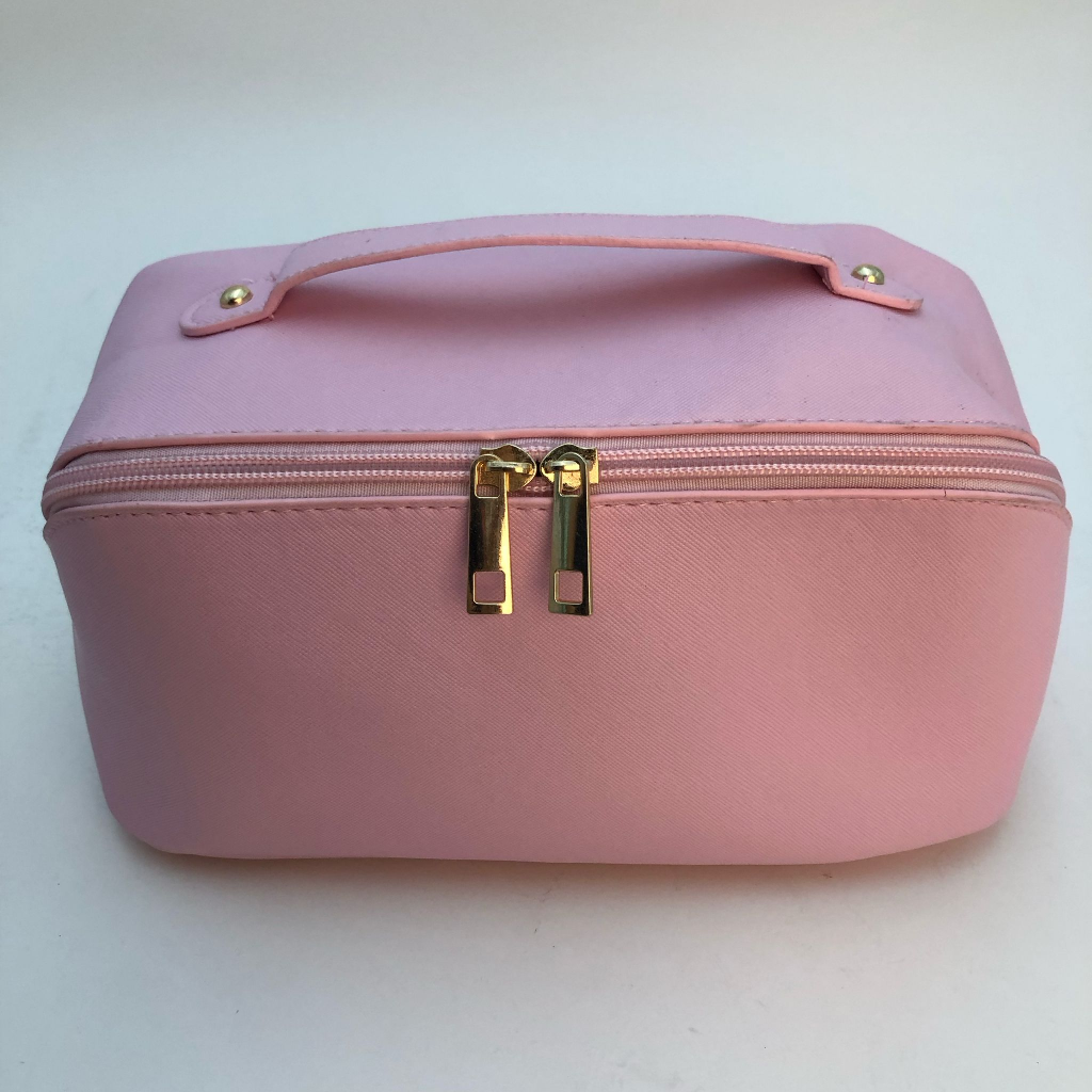 LARGE CAPACITY TRAVEL COSMETIC MAKEUP BAG-PINK