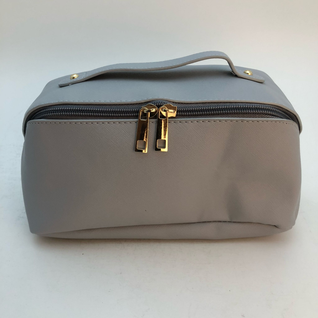 LARGE CAPACITY TRAVEL COSMETIC MAKEUP BAG-GRAY