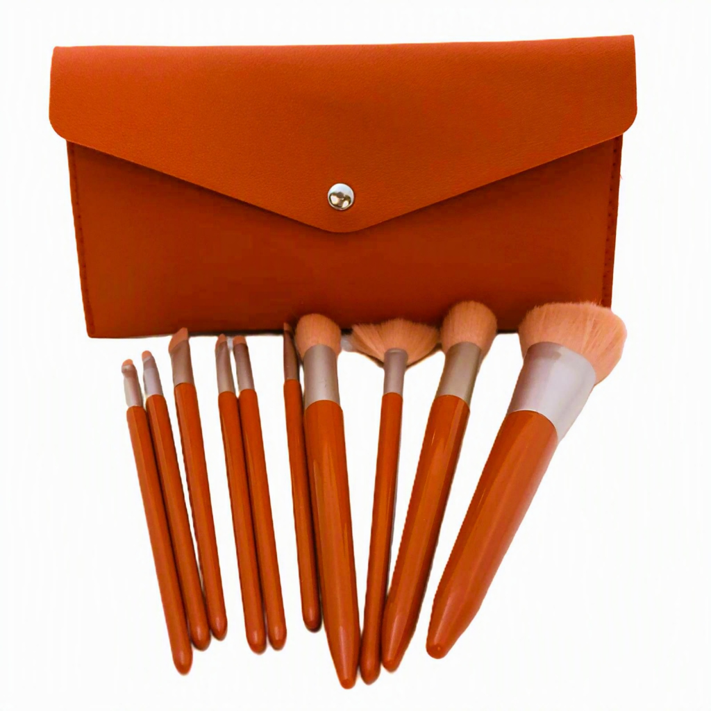 10PC BRUSH SET WITH POUCH