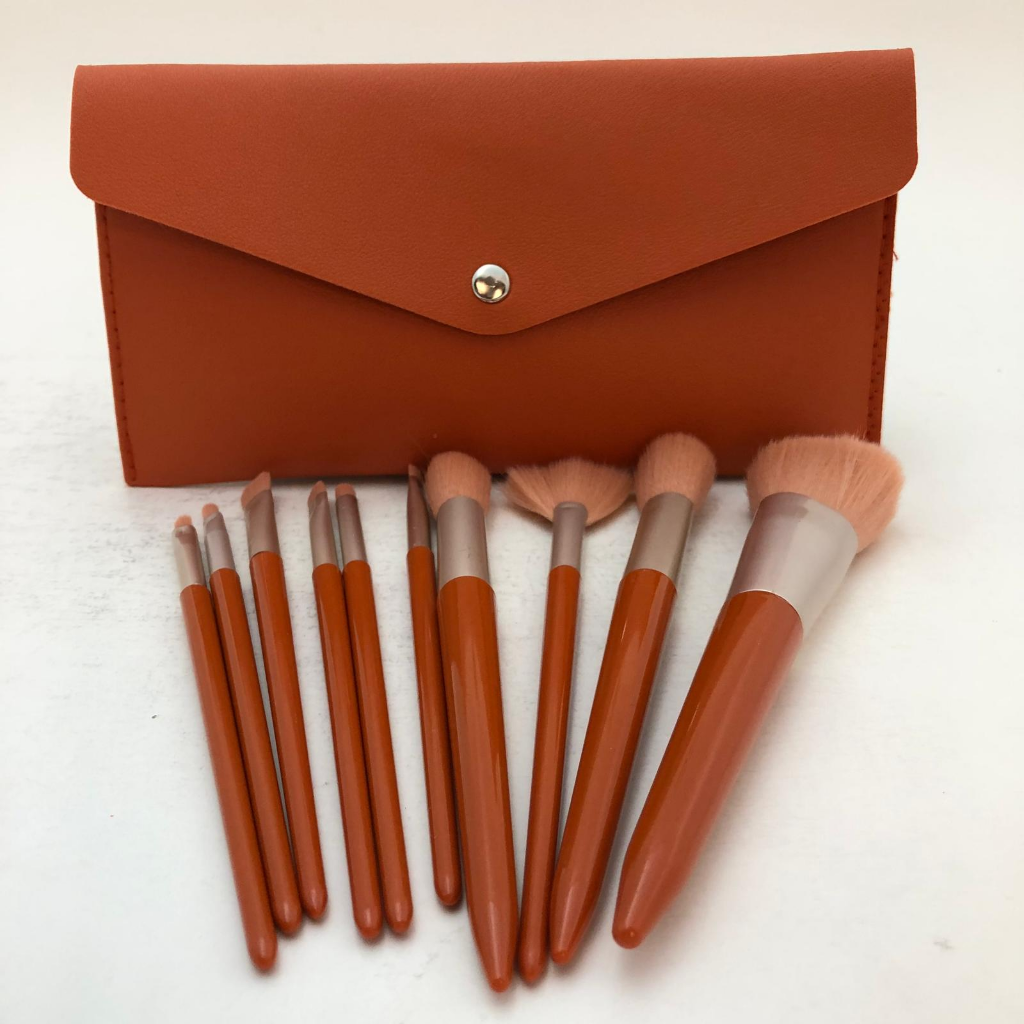 10PC BRUSH SET WITH POUCH