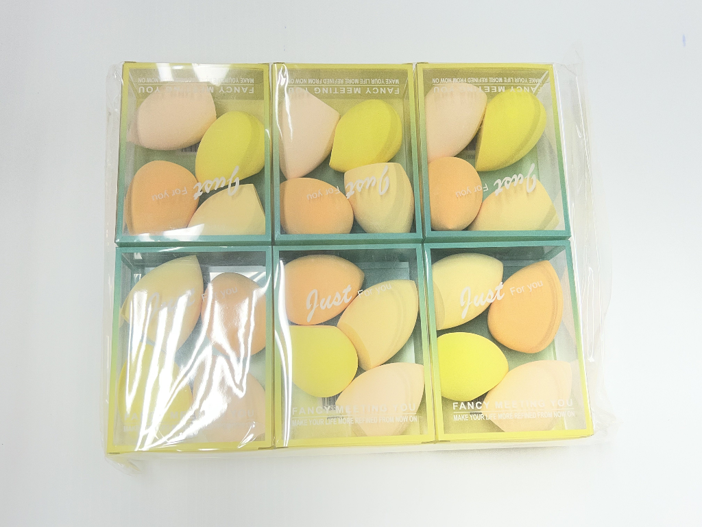 4PC BLENDING SPONGE-YELLOW