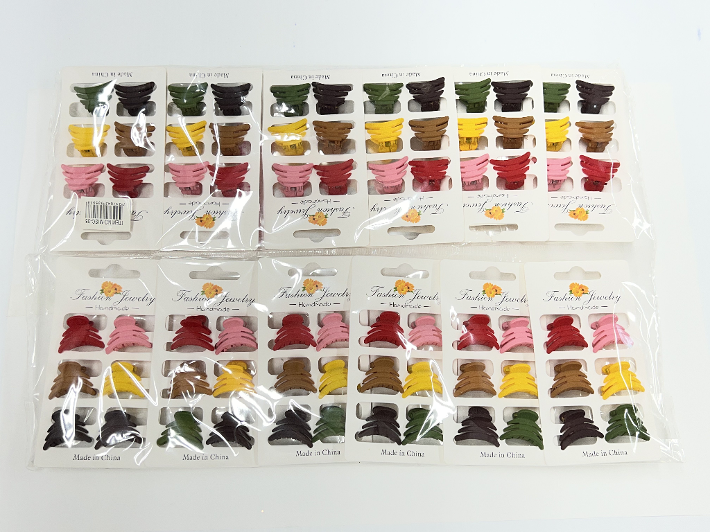 HAIR CLIP-MINI6PC-COLOR MIX