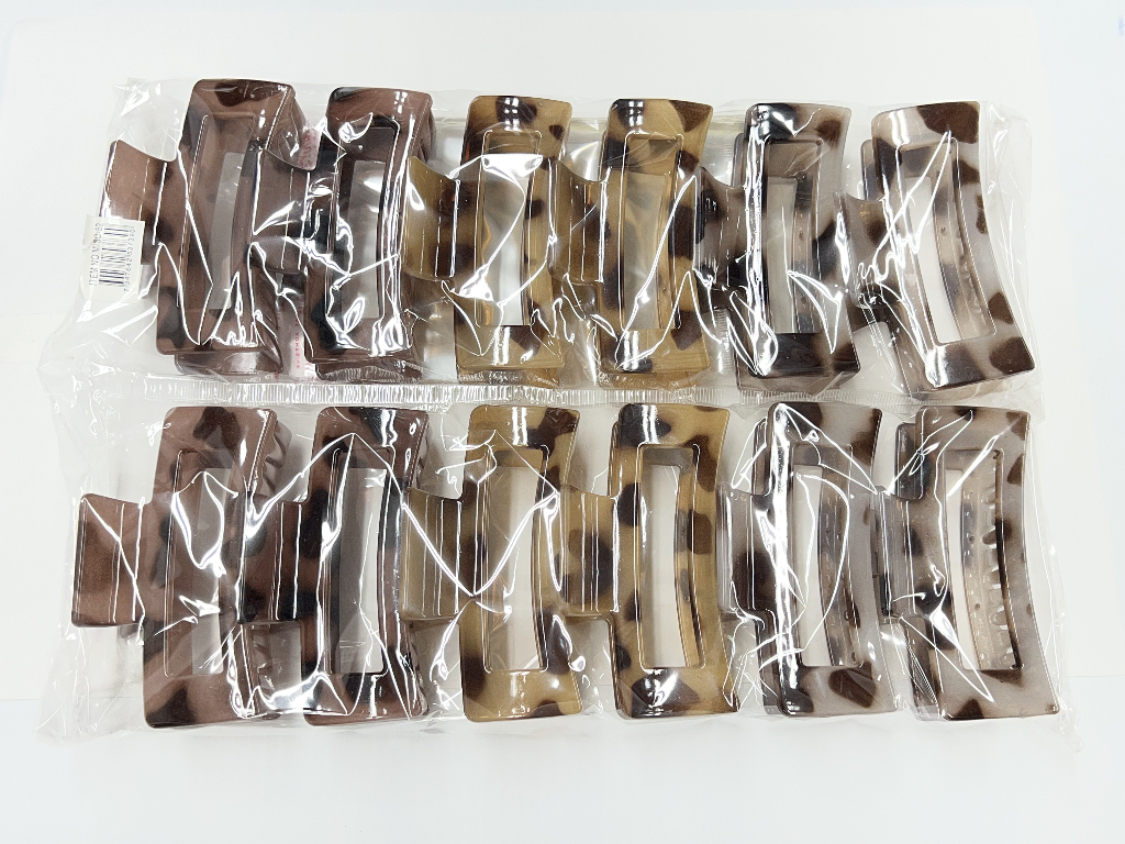 HAIR CLIP-LEOPARD 3 COLOR MIX