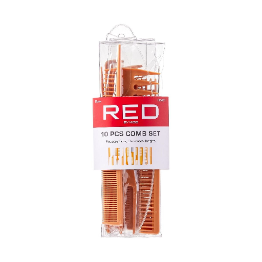 RED 10PCS COMB SET-BONE