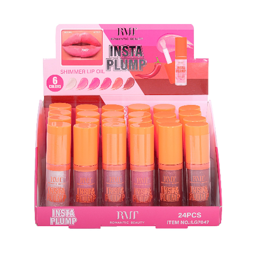 INSTA PLUMP SHIMMER TINT LIP OIL-24PCS