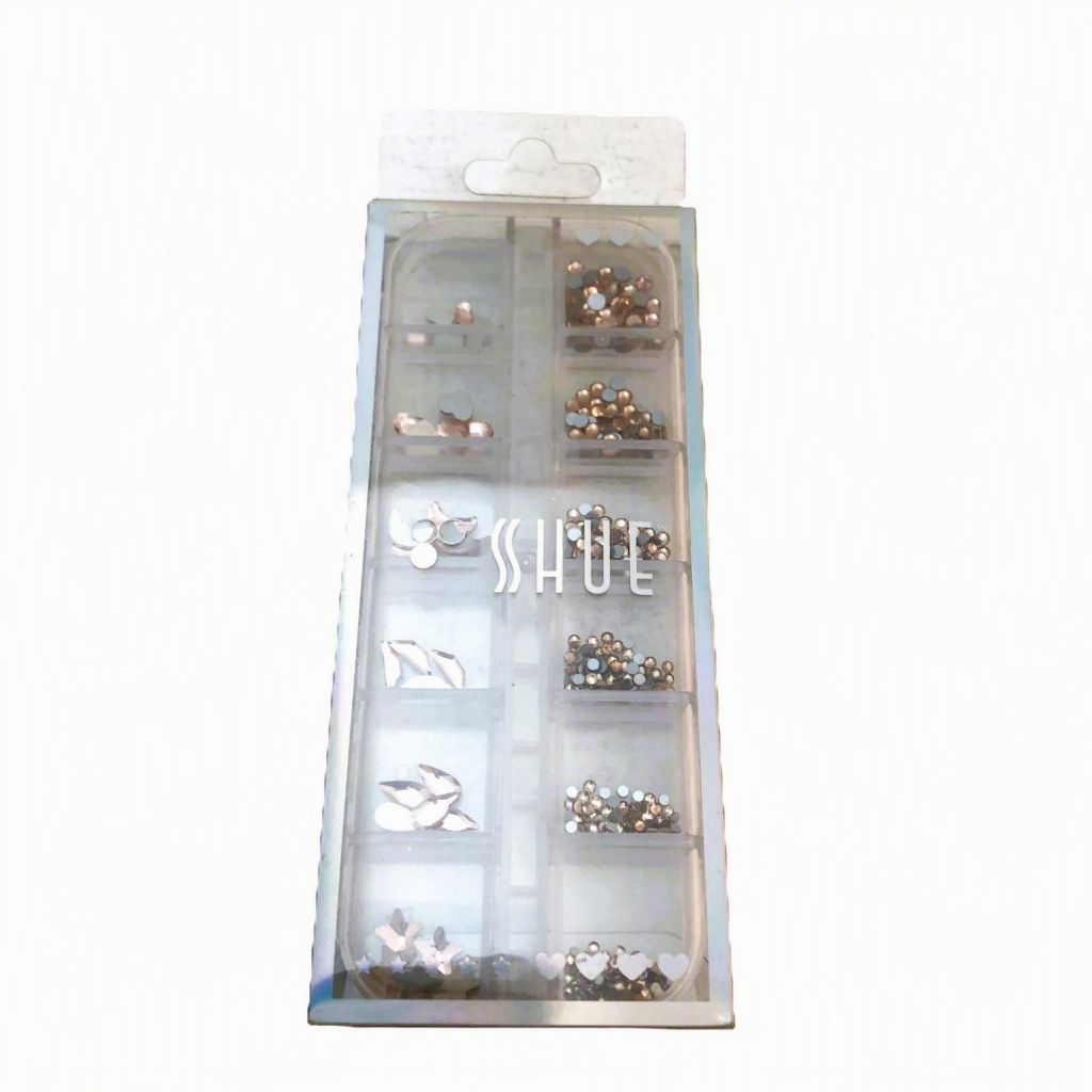 SHUE - 12CT NAIL DECO STONES - PINK