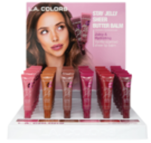 CPD524 - LC STAY JELLY SHEER BUTTER BALM (36PC) w/ DISPLAY(CLG461-466)