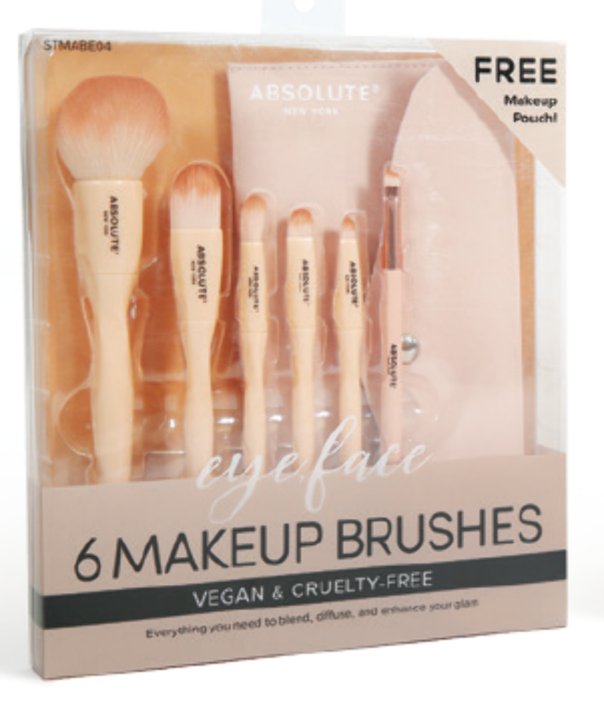 6 MAKEUP BRUSH - MAKEUP BRUSH EYE FACE LIP SET