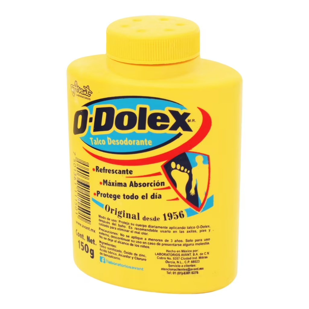 O DOLEX TALCO DESODORANTE FOOT POWDER 150G(YELLOW)