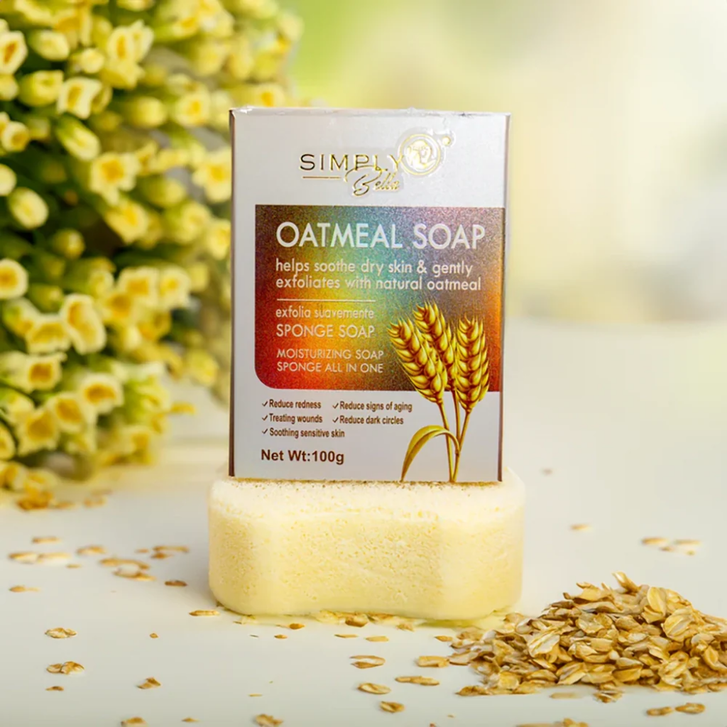 SIMPLY BELLA - NATURAL OATMEAL SPONGE SOAP