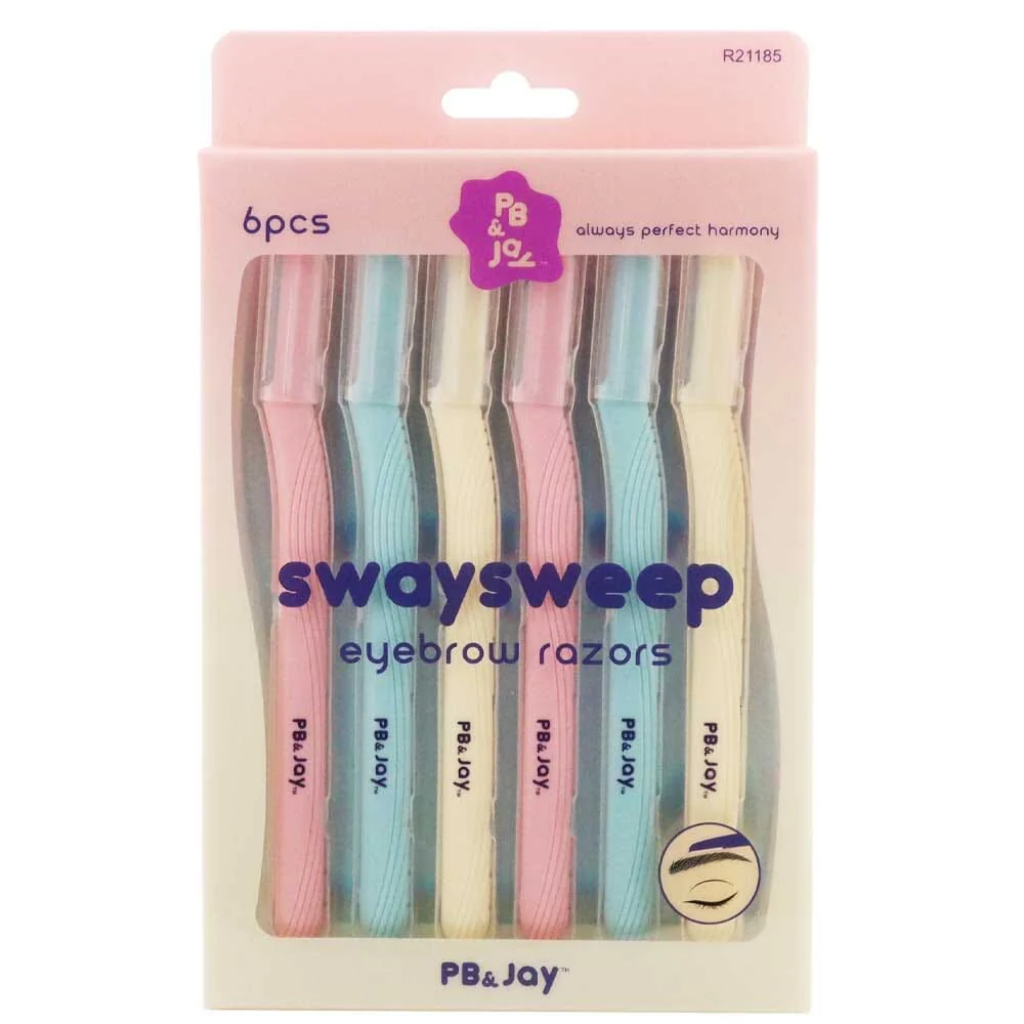 PB&JAY - SWAYSWEEP EYEBROW RAZORS 6PC