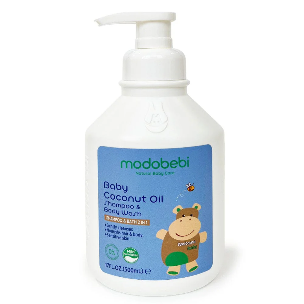 BABY COCONUT OIL SHAMPOO & BODY WASH 500ml (HIPPO)