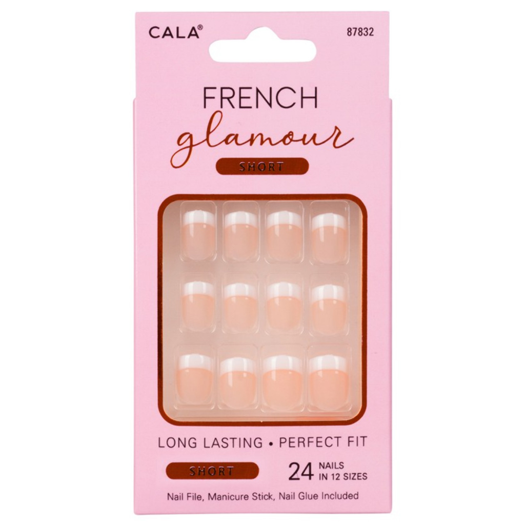 FRENCH GLAMOUR 24CT NAIL TIP/SHORT