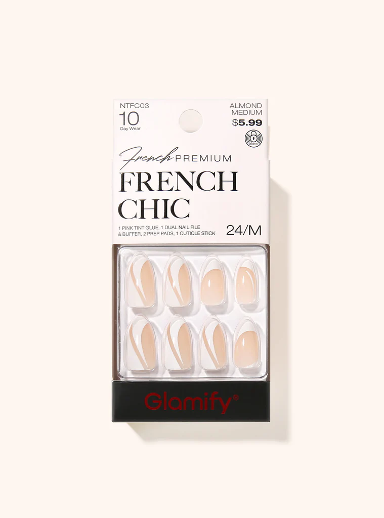 Nail Tip: FRENCH CHIC-ALMOND MEDIUM