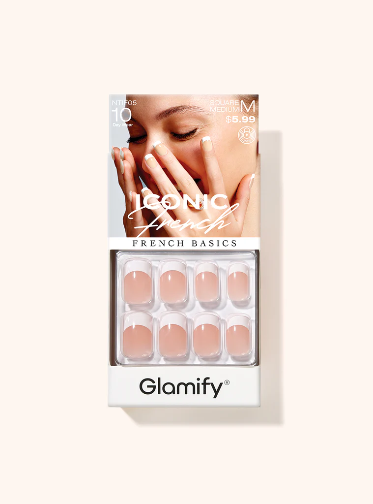 Nail Tip: ICONIC FRENCH SQUARE MEDIUM