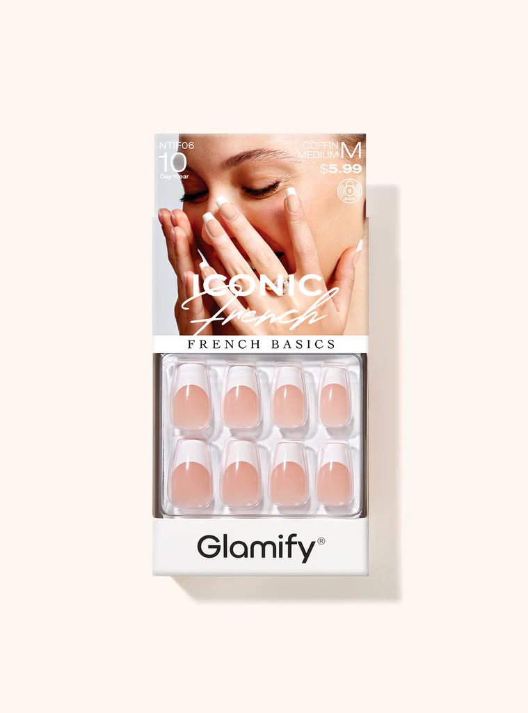 Nail Tip: ICONIC FRENCH COFFIN MEDIUM