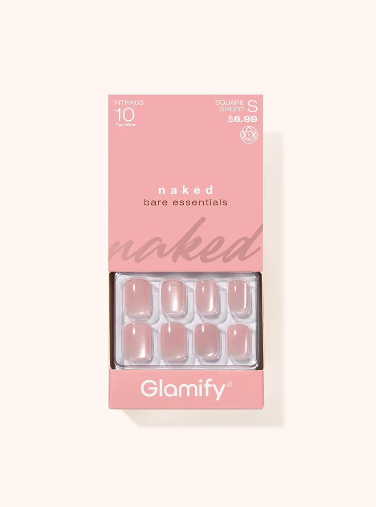Nail Tip: NAKED (BARE)-SQUARE SHORT