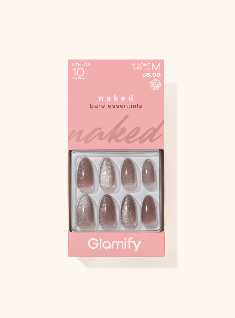 Nail Tip: NAKED (BARE)-ALMOND MEDIUM