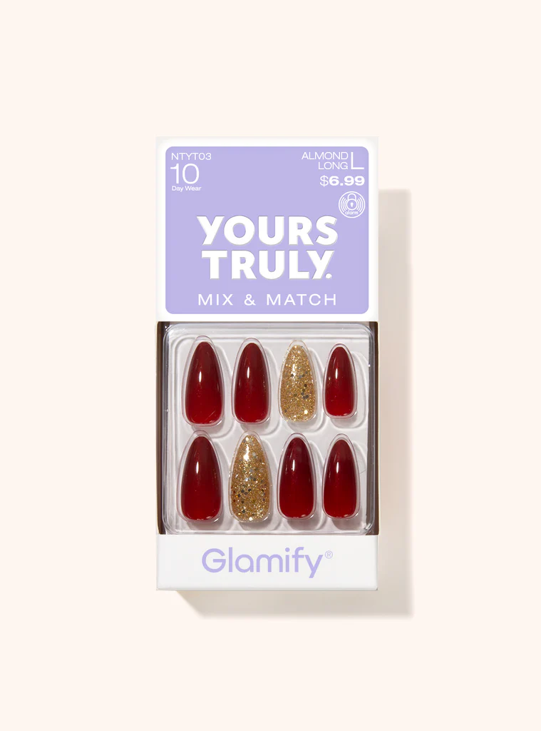 Nail Tip: YOURS TRULY -ALMOND 
LONG