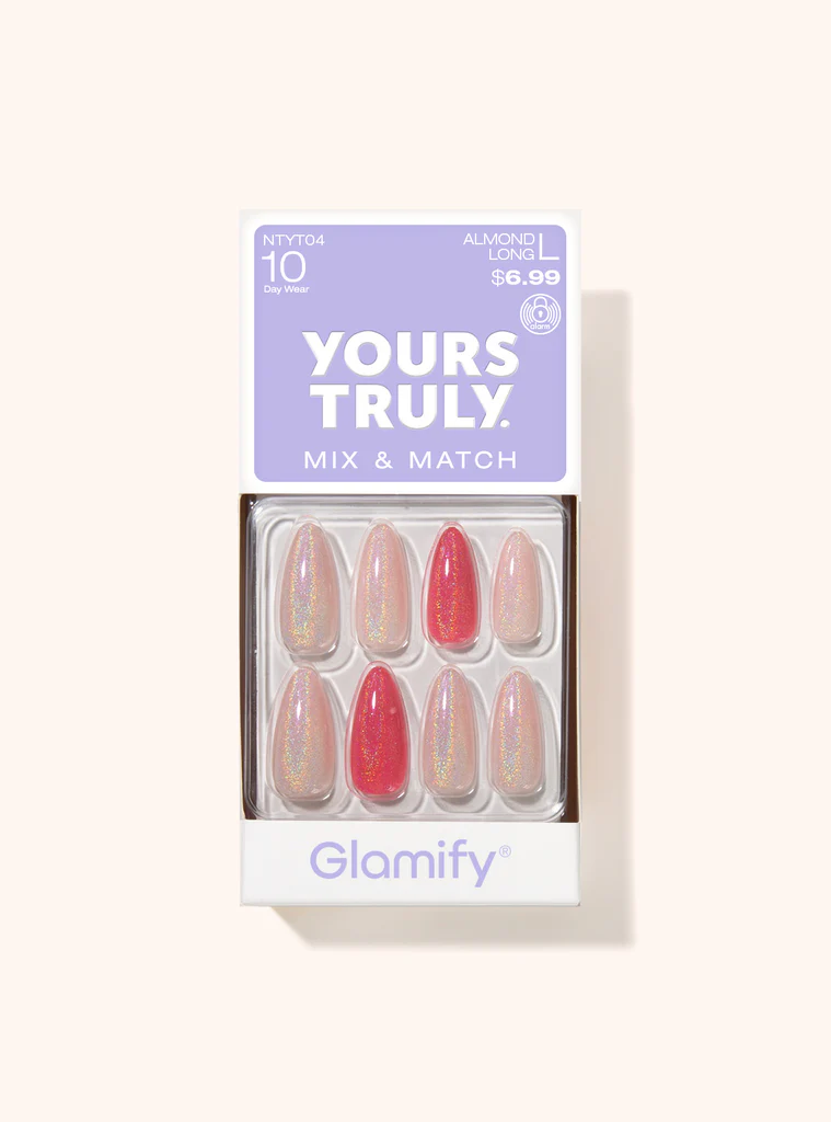 Nail Tip: YOURS TRULY -ALMOND 
LONG