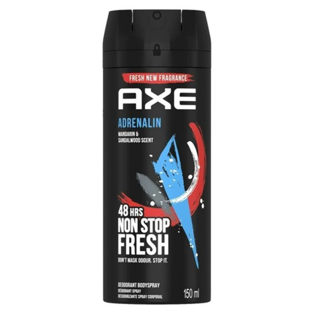 AXE ADRENALIN - MANDARIN & SANDALWOOD SCENT 150ml