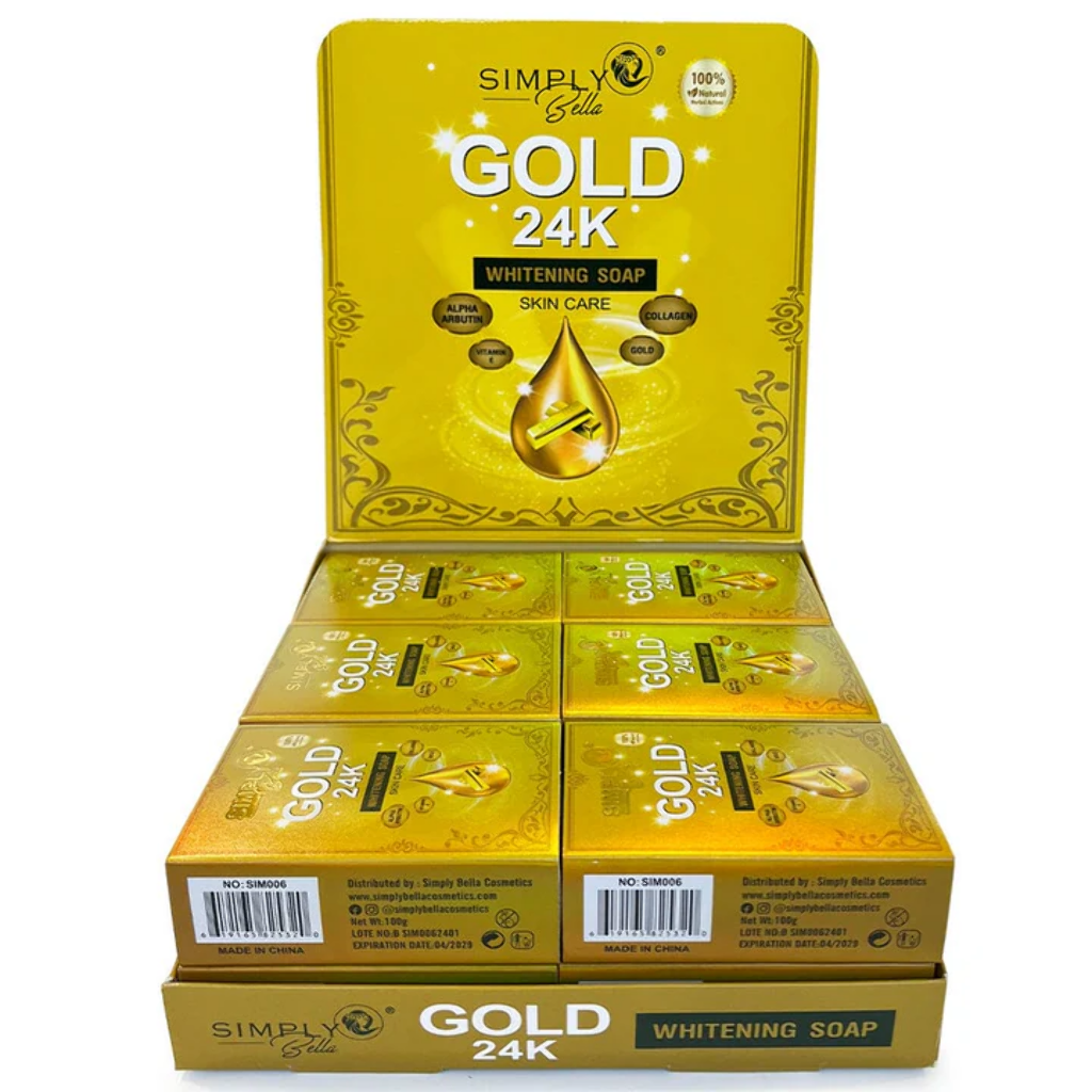SIMPLY BELLA - GOLD 24K WHITENING SOAP