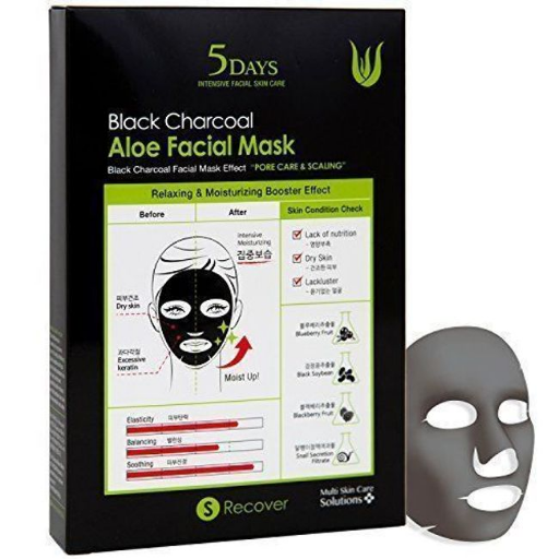 5DAYS-BLACK ALOE  FACIAL MASK