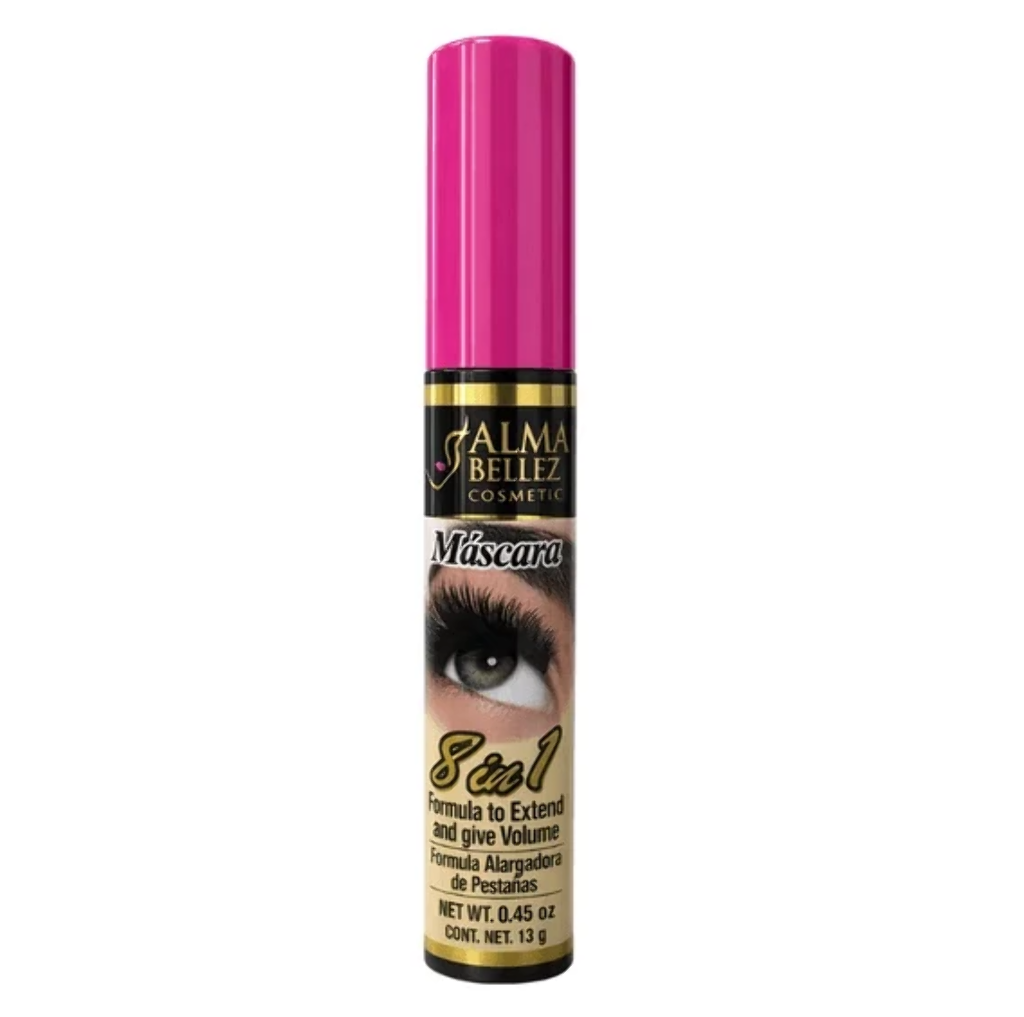 MASCARA - ALMA BELLEZA 8 IN 1 FORMULA ALARGADORA 13G(PINK)
