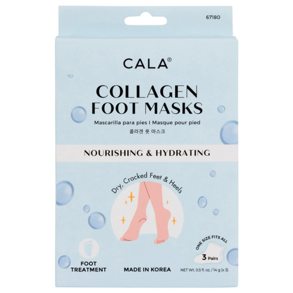 FOOT MASKS - COLLAGEN (NOURISHING & HYDRATING) 3PAIR/PK
