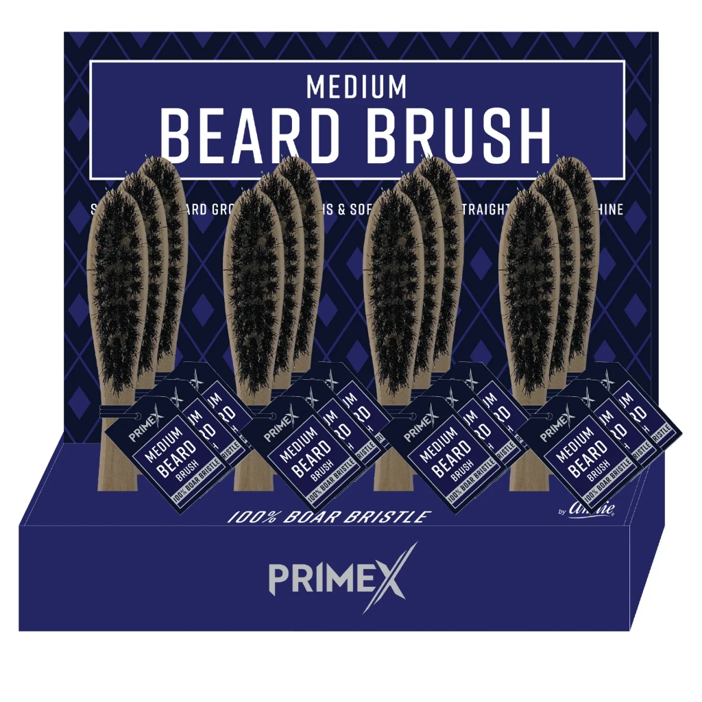 PRIME X - WOODEN BEARD BRUSH MEDIUM