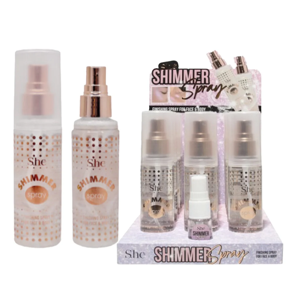 SHE SHIMMER SPRAY FINISHING SPRAY FOR FACE & BODY